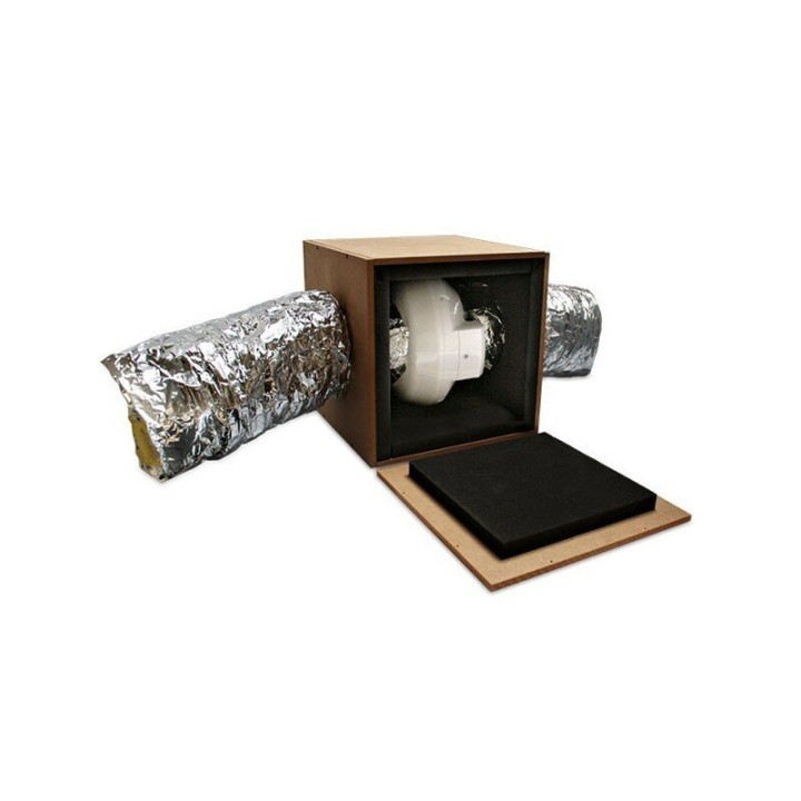 Caisson Insonorisant 125mm raccord extracteur ventilation | Caisson Insonorisant
