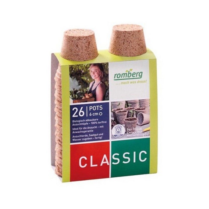 Pots Biodégradables 6cm x26 semis boutures terreau coco | Boutures / Germination