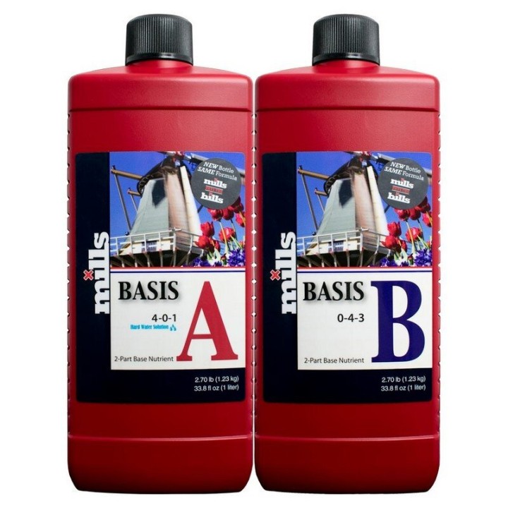 Mills Basis A/B 2x500ml bio-minérale concentrée nutrition base | Mills Nutrients