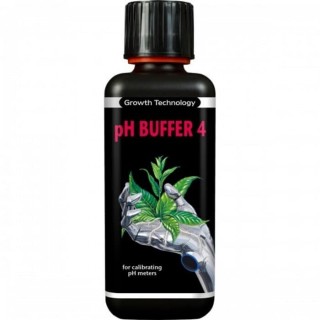 pH Buffer 4 Growth Technology 300ml solution pH fixe précise | Contrôle PH / EC