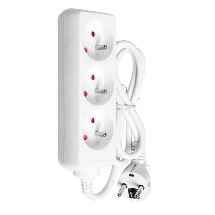 Multiprise 3 Prises plastique solide résistant culture | Accessoires Electrique