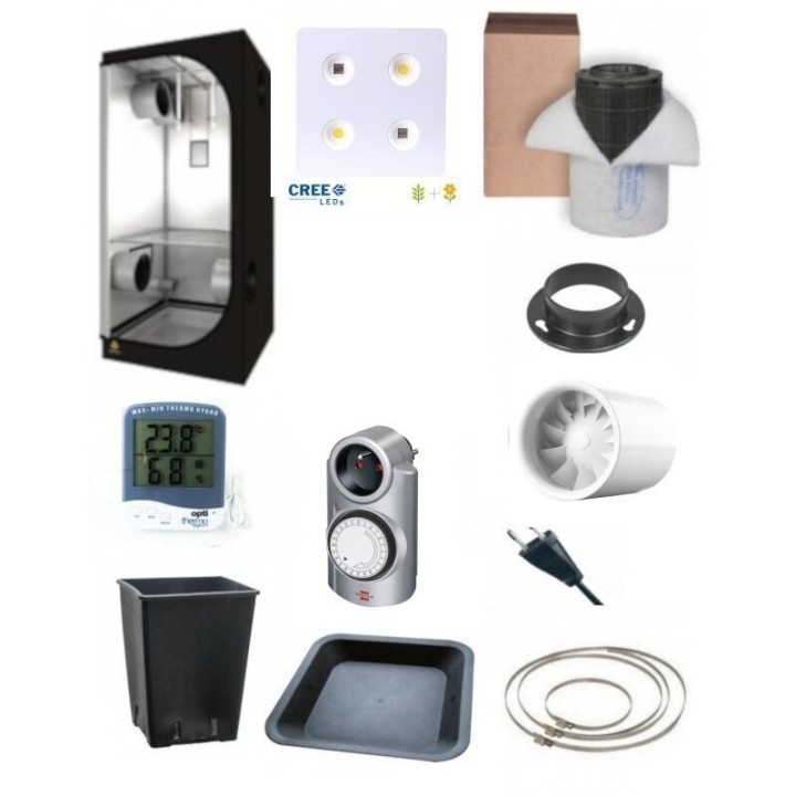 Pack Deluxe LED 120 Lumatek ATS 300W ventilateur filtre inclus | Pack Lampe Led